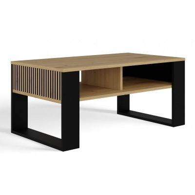COFFEE TABLE MODERN 2P SLIM ARTISAN BLACK LEG