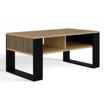 COFFEE TABLE MODERN 2P SLIM ARTISAN BLACK LEG
