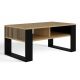 COFFEE TABLE MODERN 2P SLIM ARTISAN BLACK LEG