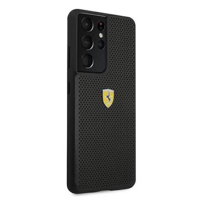 4. Ferrari FESPEHCS21LBK S21 Ultra G996 black/black hardcase On Track Perforated