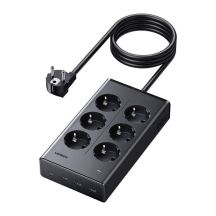 Ugreen S622 Power Strip, 6×AC + 3×USB + USB-C, GaN, 1.5 m – Black
