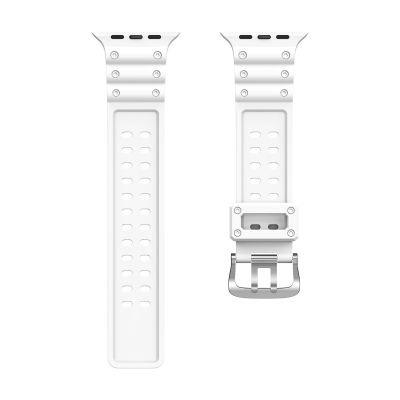 5. Strap Triple Protection for Apple Watch 38 / 40 / 41 mm band bracelet - white