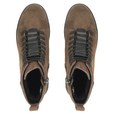 5. Women's brown suede leather ankle boots Filippo DBT7273