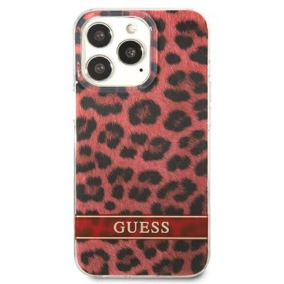 3. Guess GUHCP13LHSLEOR iPhone 13 Pro / 13 6.1" red/red hardcase Leopard