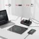 8. MACLEAN POWER STRIP, EXTENSION CORD 4 OUTLETS + 3XUSB, 110-240V AC 50/60HZ, 2.1A MAX 2500W, 3M, BLACK, MCE393 B