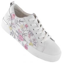 Filippo W PAW525 leather sports shoes, flowers