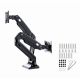 9. GEMBIRD ADJUSTABLE DESK ARM FOR 2 MONITORS 17"-35" UP TO 10KG