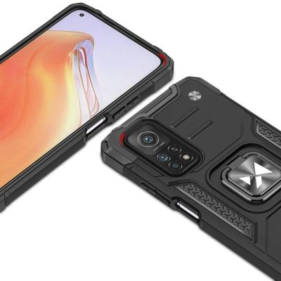 2. Wozinsky Ring Armor Tough Hybrid Case Cover + Magnetic Mount Mi Poco M4 Pro 5G / Redmi Note 11 5G (China) / Redmi Note 11T 5G / Redmi Note 11S 5G black