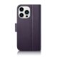 2. iCarer Wallet Case 2in1 Cover iPhone 14 Pro Anti-RFID Leather Flip Case Dark Purple (WMI14220726-DP)