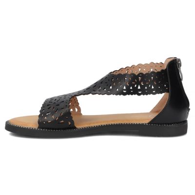 3. Women's openwork black sandals Filippo DS7889