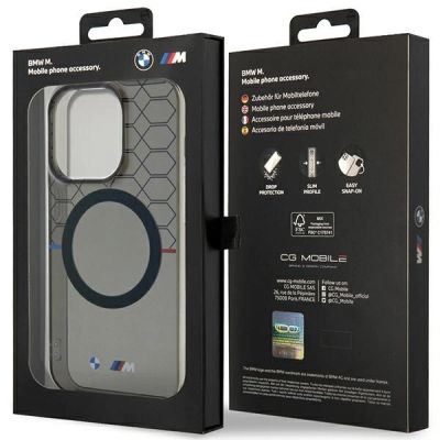 8. Case BMW BMHMP14LHGPK iPhone 14 Pro 6.1" Grey/Grey Pattern MagSafe