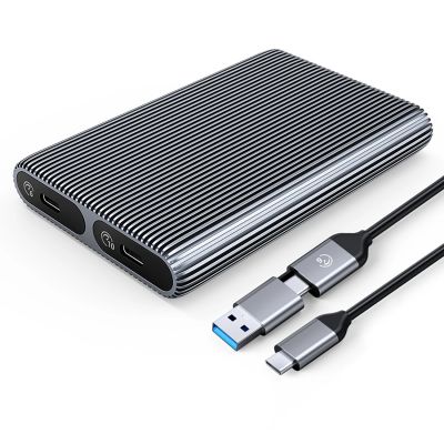 Orico AM2C3-2SN Dual Drive Enclosure for Two M.2 SATA+NVMe Drives, USB-C 3.2, 6Gb/s / 10Gb/s – Grey