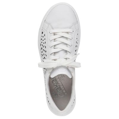 25. Rieker W RKR641 leather comfort shoes white