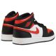 4. Air Jordan 1 Mid GS Fire Red Basketball Shoes - 554725-079