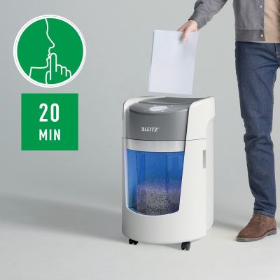 7. Leitz IQ OptiMax Small Office 350 shredder, 22l, P5, 8 sheets, Automatic Start/Stop, Reverse function, Rotating bin - 33% more shred capacity