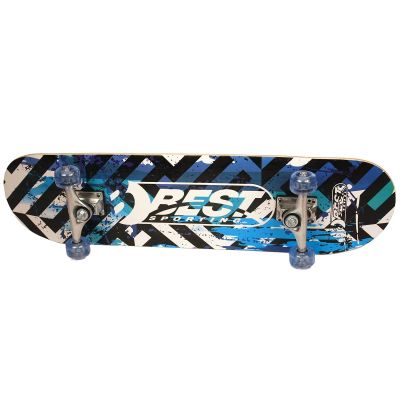 STREET BLUE WOODEN SKATEBOARD BEST SPORTING