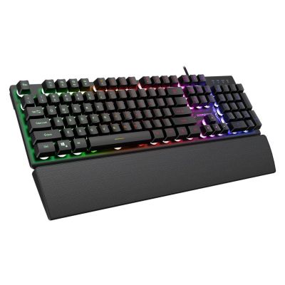 2. RAMPAGE FORTUNA GAMING SET WITH KEYBOARD, MOUSE PAD AND MOUSE 12800 DPI BLK