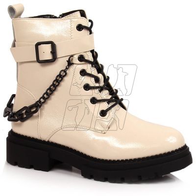 7. Lacquered boots with a chain insulated Laura La.Fi W PMR28