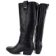 5. Women's leather cowboy boots black Big Star UU274521