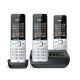14. Gigaset 500A Comfort Trio Cordless Phone - Answering Machine - ECO DECT\GAP\CAT-iq - Silver + 2 additional handsets