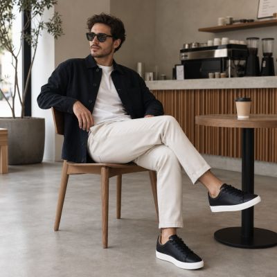 6. Men's black Vanhorn 18300 sneakers