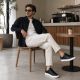 6. Men's black Vanhorn 18300 sneakers