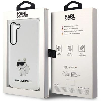 8. Karl Lagerfeld KLHCS23MHNCHTCT S23+ S916 transparent hardcase Ikonik Choupette