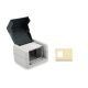 2. Digitus Junction box set with hinged cover and insert for 2 x Keystone modules, IP44