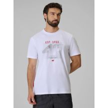 Men's regular printed T-shirt 4F 4FRSS26TTSHM4039-10S