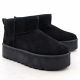 10. Women's black suede snow boots Potocki 16322