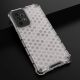 20. Honeycomb case armored cover with a gel frame for Samsung Galaxy A73 transparent