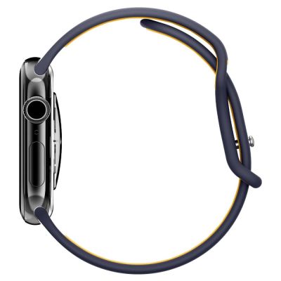 4. Spigen Nano Pop Strap for Apple Watch 40/41/42 mm - Navy Blue/Orange
