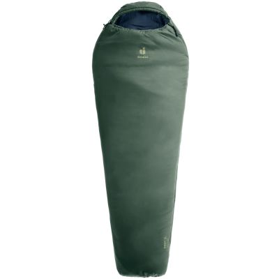Deuter Orbit EL 0C/32F Adult Mummy Sleeping Bag Fabric, Polyethylene Sulfone (PES), Ripstop Green