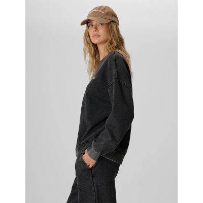 4. Women's loose sweatshirt with print 4F 4FKAW26TSWSF3185-20S