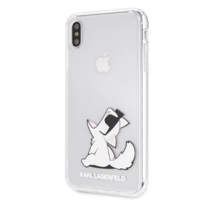 2. Karl Lagerfeld Choupette Fun iPhone Xs Max Case - Transparent
