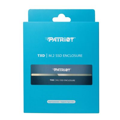 12. Patriot TXD USB 3.2 enclosure for M.2 NVMe SSD 1.3, up to 8 TB – Aluminium