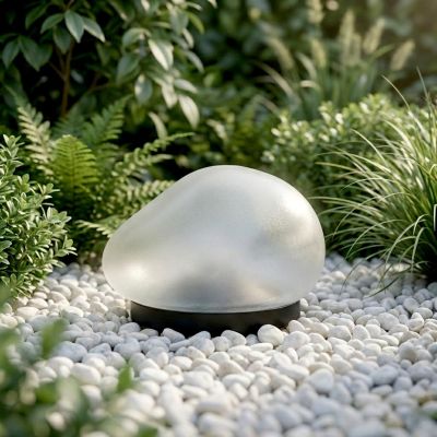 4. SOLAR LAMP STONE 14X12.5X8.5/19CM