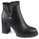 14. Insulated high-heeled ankle boots with rivets, Filippo W PAW495, black