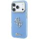 2. Guess IML 4G Script Metal Case for iPhone 17 Pro / 18 Pro - Light Blue