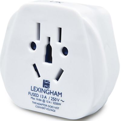 3. LEXINGHAM Universal Travel Adapter WORLD -> UK