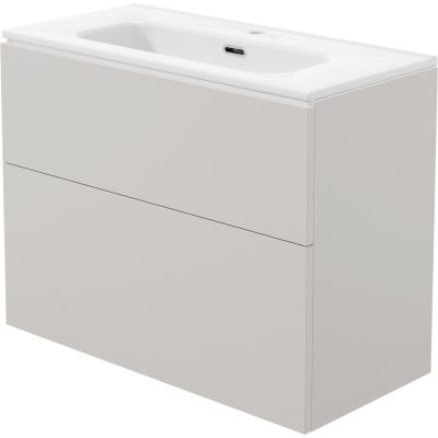 Washbasin cabinet with washbasin - 80 cm