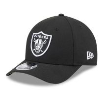 New Era 9FORTY NFL Las Vegas Raiders Team M-Crown Black Snapback Cap - 60691819