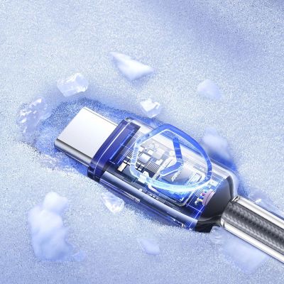 13. Joyroom S-A42 Crystal-Clear Series 60W USB-C - USB-C cable 1.2m - black