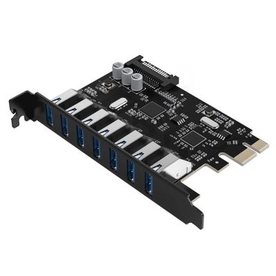 4. 7-Port USB 3.0 PCI-E Expansion Card for Desktop Chassis