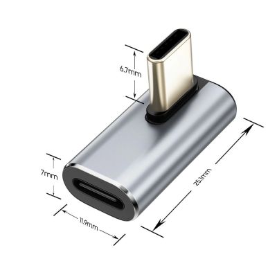 12. Tech-Protect Ultraboost AA03 USB-C Angled Adapter - Gray