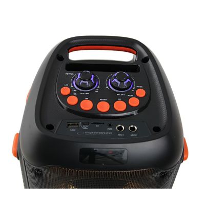 6. ESPERANZA SPEAKER BT FM LED RGB KARAOKE SINGER EP156