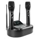 UMA VOCAL SET - Dual wireless set 2x handheld microphone + receiver with microphone charging station