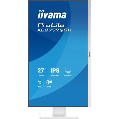 31. iiyama ProLite XB2797QSU-W1 computer monitor 68.6 cm (27") 2560 x 1440 px Quad HD LED White