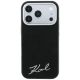 3. Karl Lagerfeld Saffiano Small Script Metal Logo MagSafe Case for iPhone 17 Pro Max / 18 Pro Max - Black