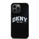 3. DKNY Liquid Silicone White Printed Logo MagSafe case for iPhone 15 Pro Max - black